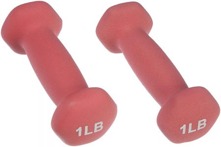 AmazonBasics Dumbbell Sets with Rack