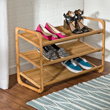 Honey-Can-Do Wooden Shoe Racks