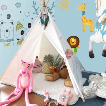 Anpro Teepee Tent for Kids